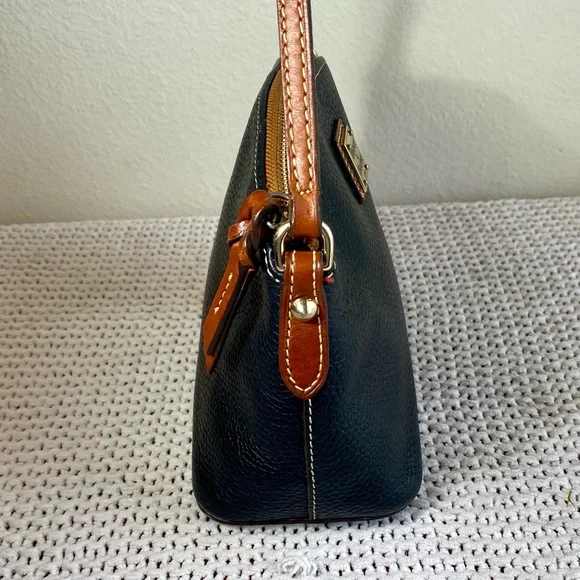 Dooney and Bourke Ruby Dome Black Leather Small Crossbody Bag - Picture 4 of 14